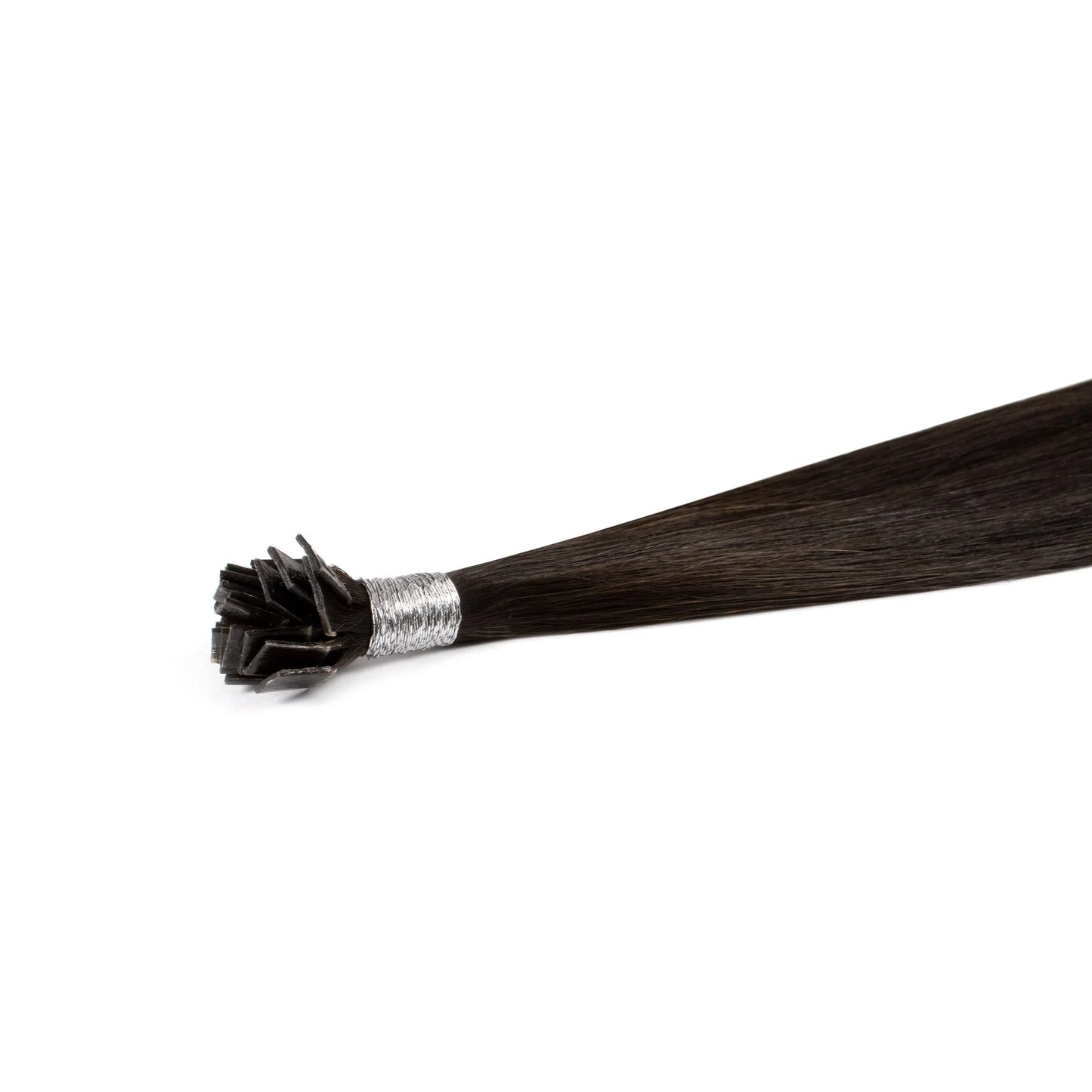 Extensions de Cheveux Kératine – Natural Black (#1B) – 25 Mèches