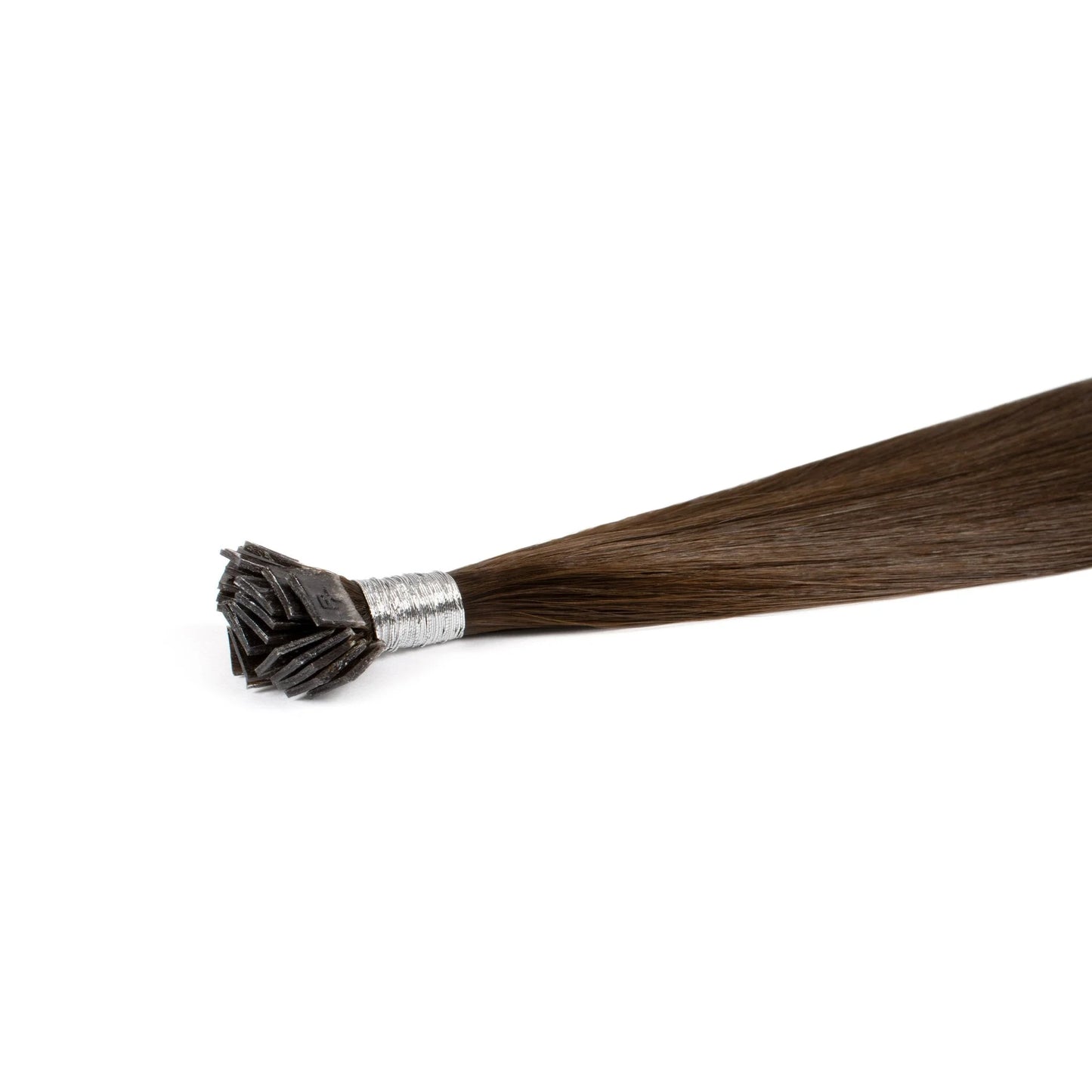 Extensions de Cheveux Kératine – Dark Brown (#1C) – 25 Mèches