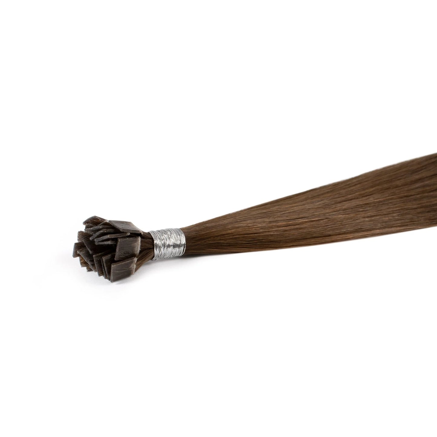 Extensions de Cheveux Kératine – Medium Brown (#4) – 25 Mèches