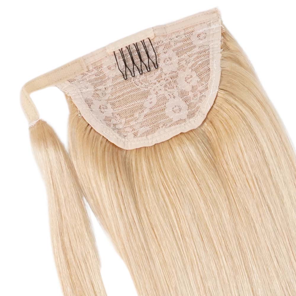 Ponytail Cheveux Naturels – Strawberry Blonde (#27A) – 120g