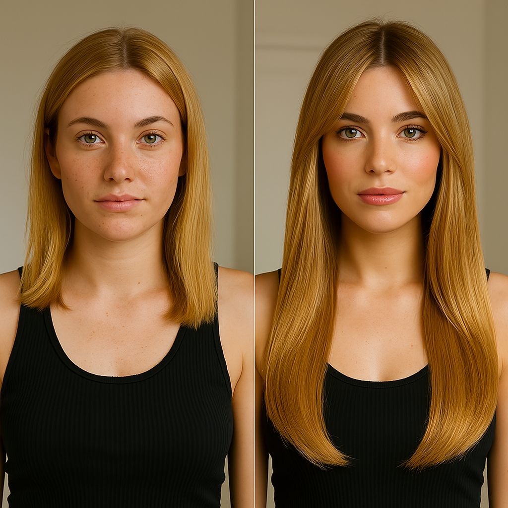 Extensions à clips invisibles - Cheveux 100% naturels - #27A Strawberry Blonde