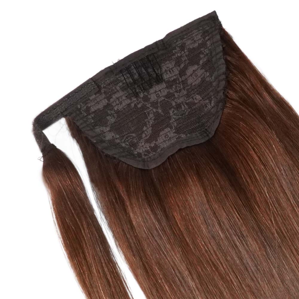 Ponytail Cheveux Naturels – Chocolate Brown (#2A) – 120g