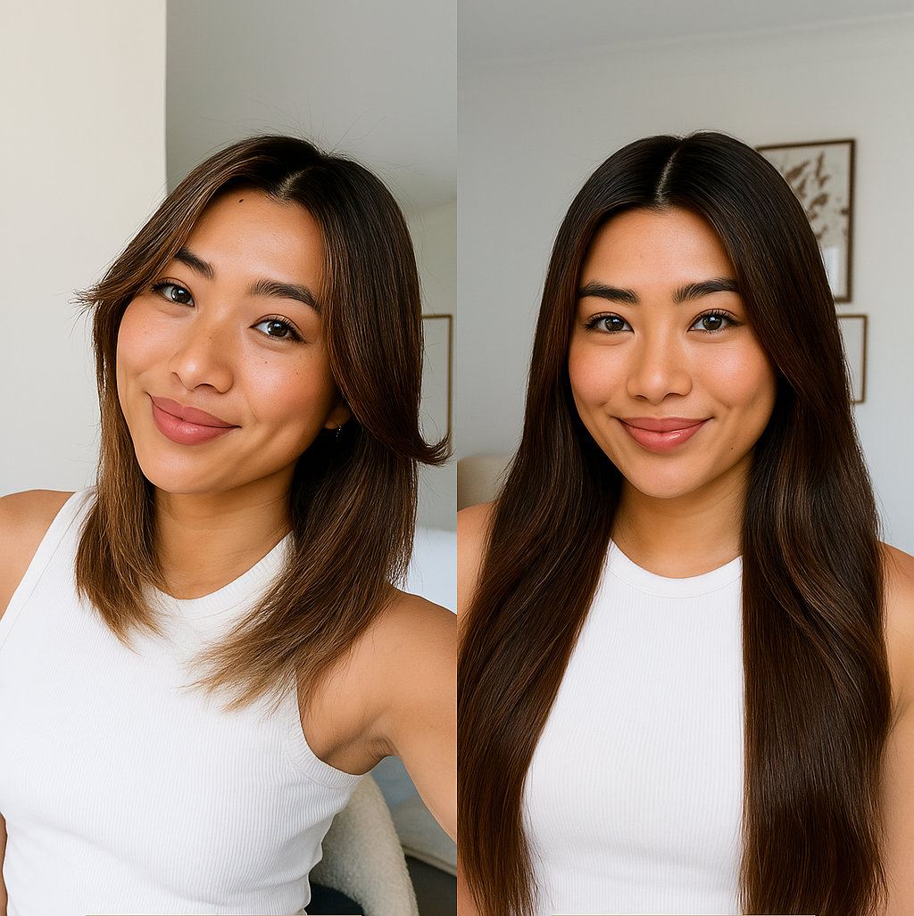 Extensions Adhésives Cheveux Naturels – Chocolate Brown (#2A) – 20 Bandes