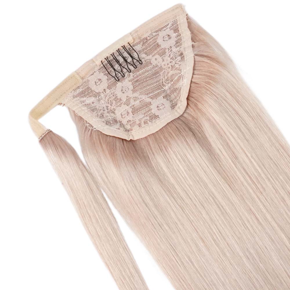 Ponytail Cheveux Naturels – Light Grey – 120g