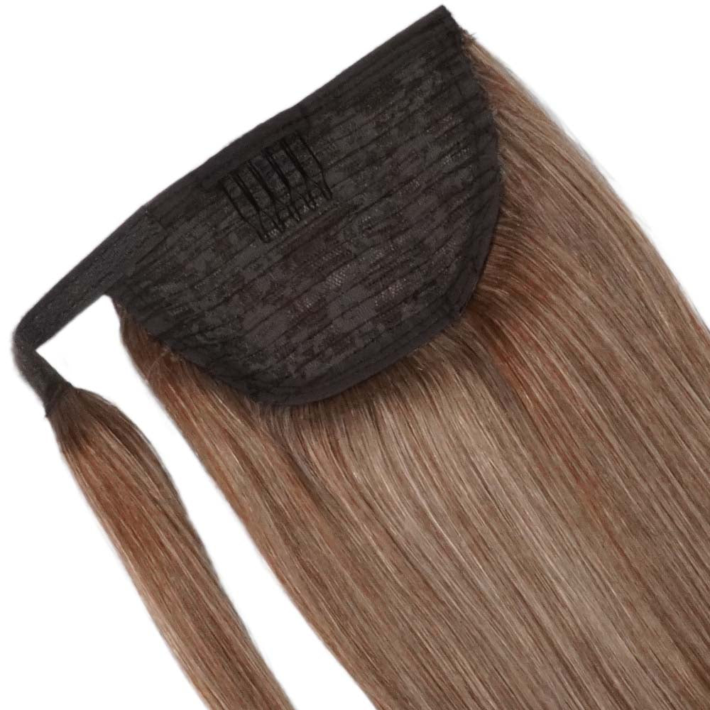 Ponytail Cheveux Naturels – Mocha Blonde (#M4/613) – 120g