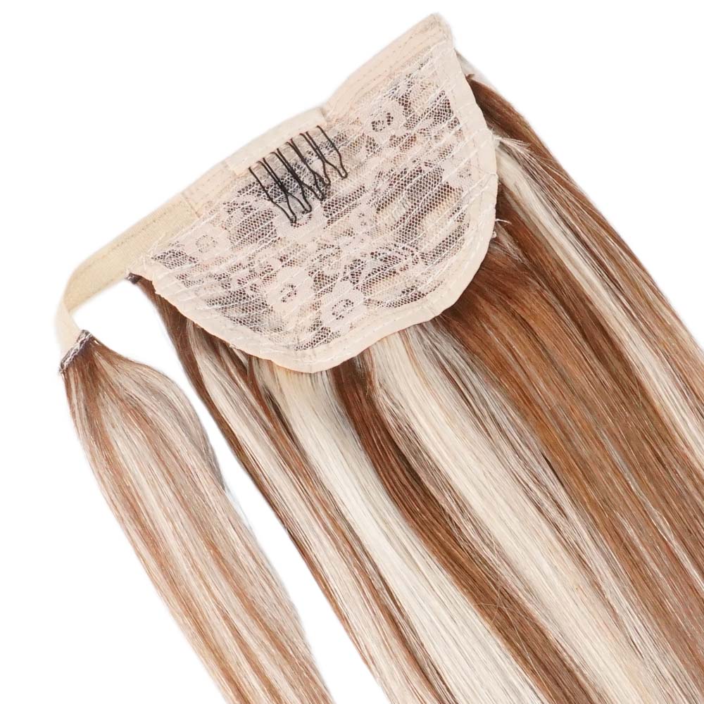 Ponytail Cheveux Naturels – Caramel Cream (#P4/613) – 120g