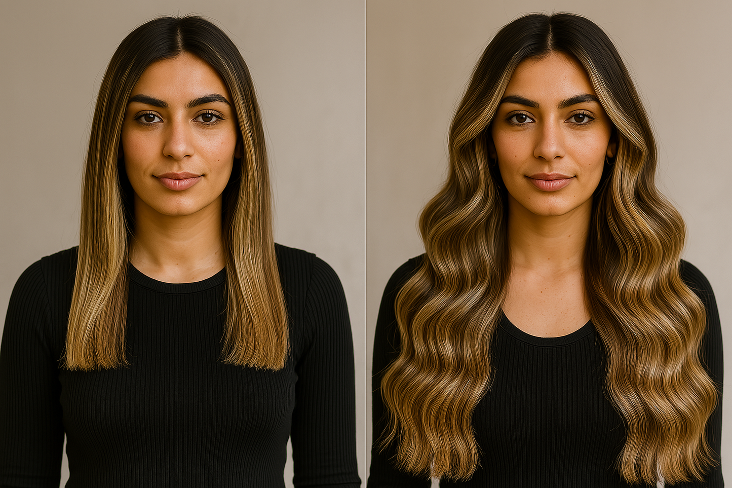Extensions Adhésives Cheveux Naturels – Caramel Cream (#P4/613) – 20 Bandes
