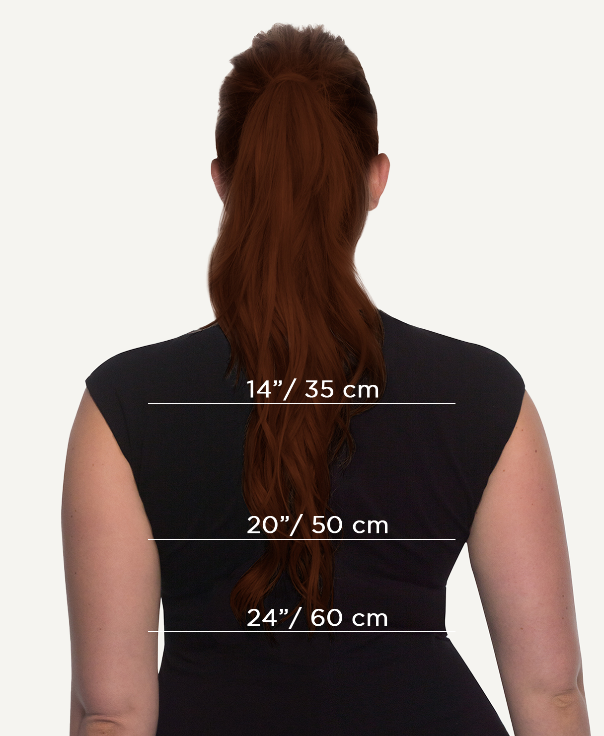Ponytail Cheveux Naturels – Auburn (#30) – 120g