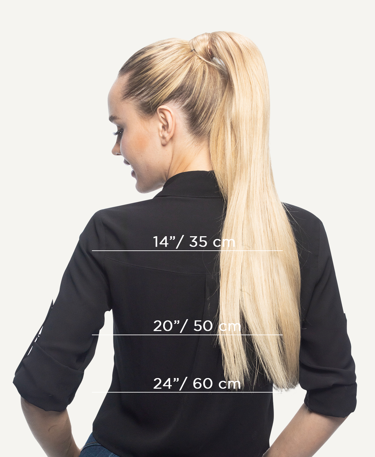 Ponytail Cheveux Naturels – Light Blonde (#613) – 120g