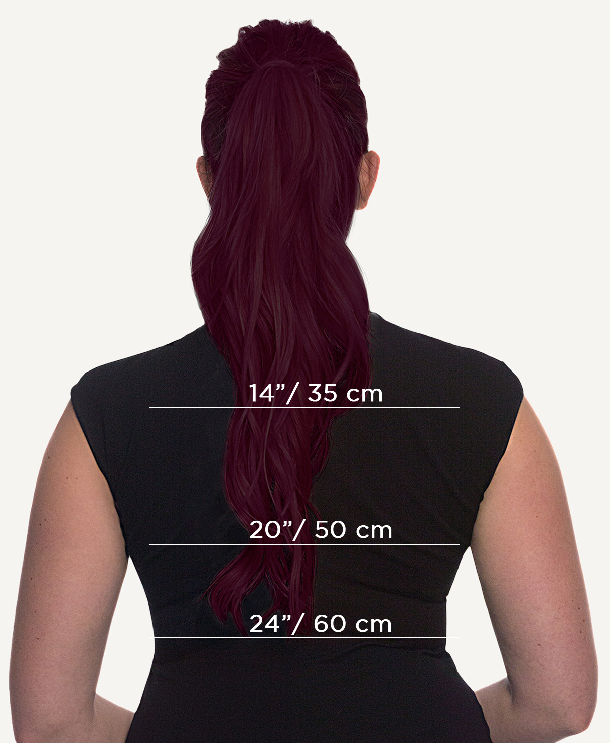 Ponytail Cheveux Naturels – Cherry Red (#99J) – 120g