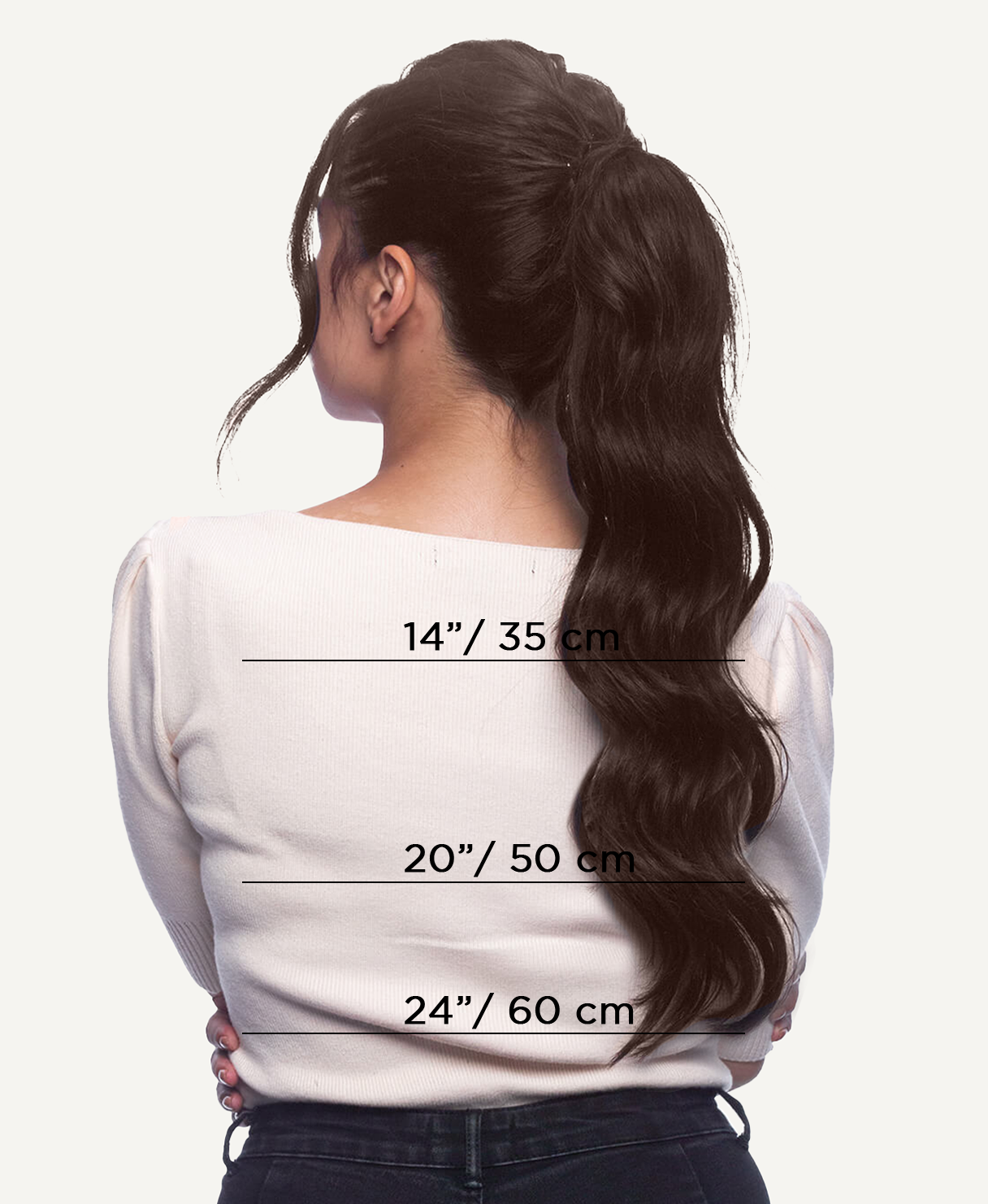 Ponytail Cheveux Naturels – Chocolate Brown (#2A) – 120g