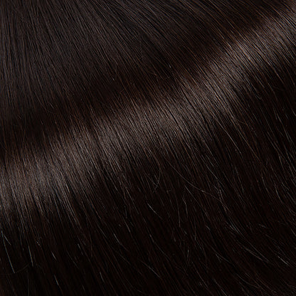 Extensions Adhésives Cheveux Naturels – Chocolate Brown (#2A) – 20 Bandes