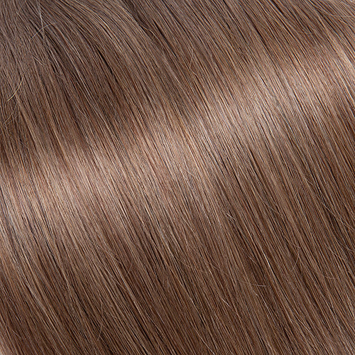 Extensions Adhésives Cheveux Naturels – Chestnut Brown (#6) – 20 Bandes