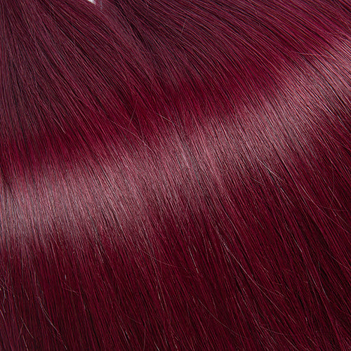 Extensions Adhésives Cheveux Naturels – Cherry Red (#99J) – 20 Bandes