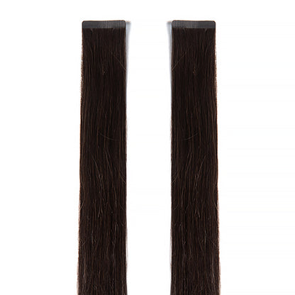 Extensions Adhésives Cheveux Naturels – Chocolate Brown (#2A) – 20 Bandes