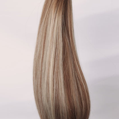 Extensions Adhésives Cheveux Naturels – Caramel Cream (#B4/60) – 20 Bandes