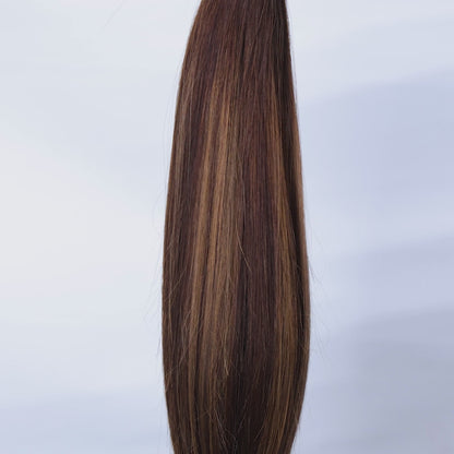 Extensions à clips invisibles - Cheveux 100% naturels - Espresso Chestnut (B2/5)