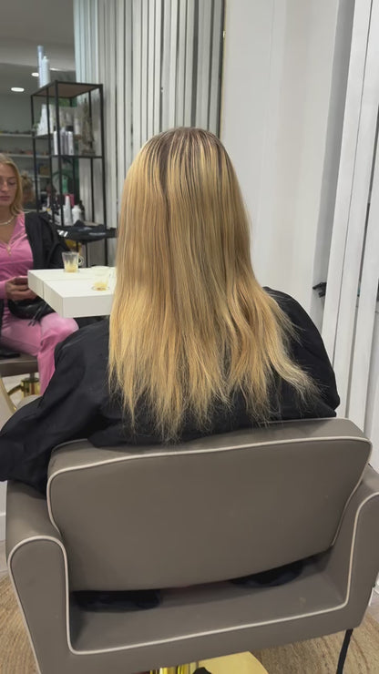 Extensions à clips invisibles 5 bandes - Cheveux 100% naturels - #27A Strawberry Blonde