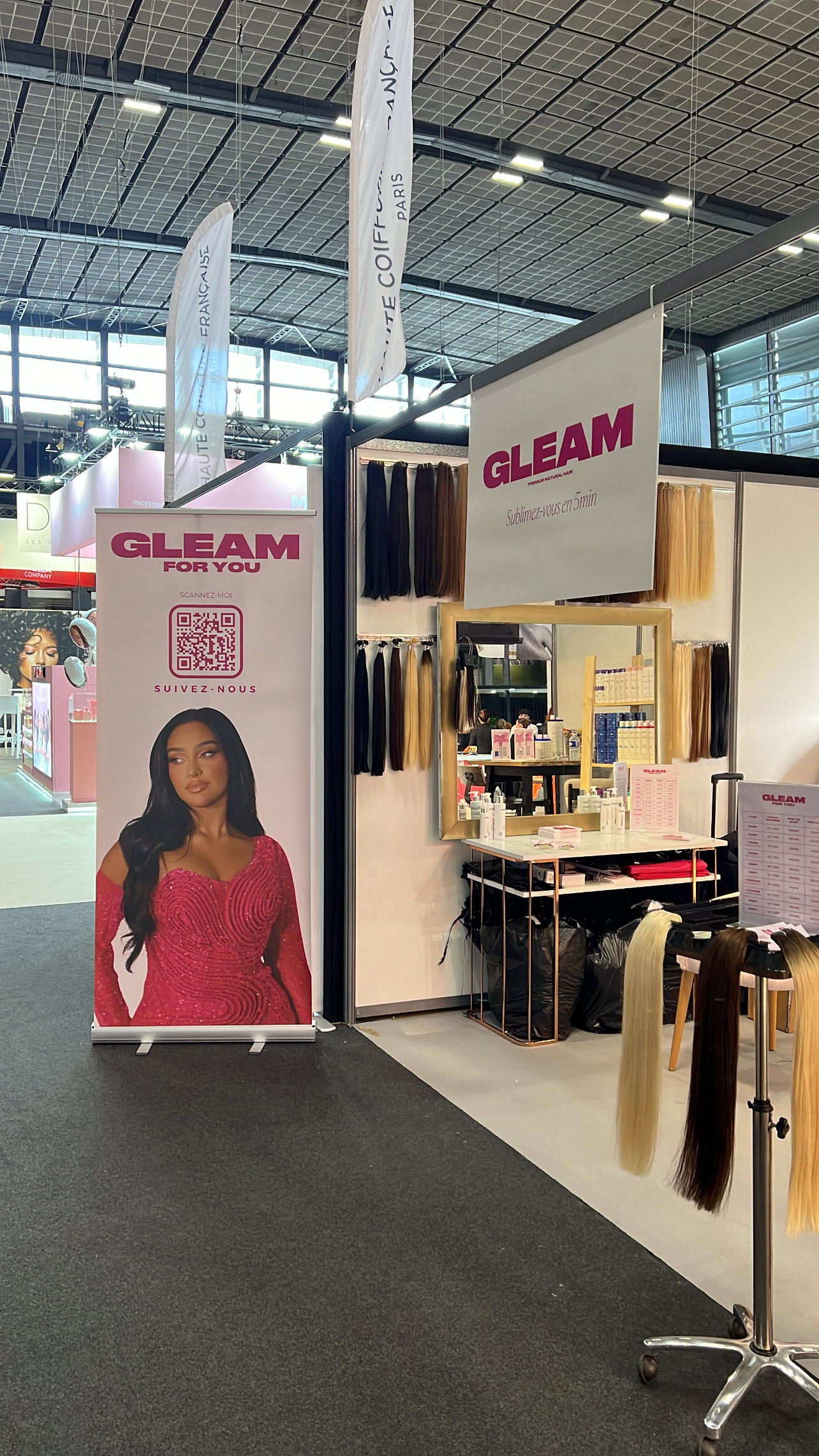 Stand Gleam For You au Mondial Coiffure Beauté Paris — MCB 2024